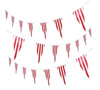 HEALEEP Lot De 3 Drapeaux De Fête Élégants À Suspendre Pour Carnaval Pour Enfants À L'Extérieur À Thème Bienvenue Drapeaux De Clown De Blancs Bannière Ou Banderole De