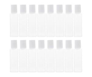 HEALEEP Lot de 30 Petites Bouteilles Vides en Pp Portables et Étanches pour Liquide de Soin, Accessoires de Voyage Pratiques pour Lentilles de Contact