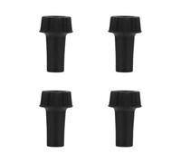 HEALEEP Lot de 4 Boutons D'extension en Bakélite Noire, Boutons de Remplacement Marche/arrêt pour Lampes Domestiques, Interrupteur Plastique Résistant, pour Éclairage et Réglage Facile