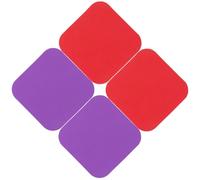 HEALEEP Lot de 4 Coussinets Antidérapants en Caoutchouc Carré pour Ouvre-bouteille Multifonction, Protection des Mains et Adhérence Optimale Cuisine