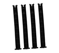 HEALEEP Lot De 4 Loquets De Verrouillage Pour Poubelle En Plastique Noir