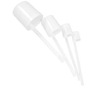 HEALEEP Lot de 4 Louches Cuillères à Vin en Plastique Blanc Long Manche, Pratique et Facile à Verser, pour Rassemblements et Usage Commercial
