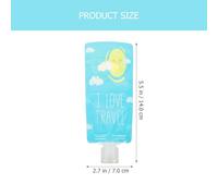 HEALEEP Lot de 4 Paquet Distributeurs de Lotion 100 Ml, Paquet Vides Souples en 4 Couleurs, Matériau Sûr et Solide, pour Shampoing Voyage, Kit Hygiène Portable