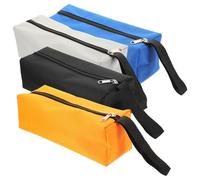 HEALEEP Lot de 4 Pochettes de Rangement pour Outils en Tissu Oxford Résistant, Grandes Tailles, Fermeture Éclair, Paquet Multifonctions pour Bricolage, Garage et Transport D’Outils à