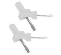 HEALEEP Lot de 4 Tournevis Plats pour Machine à Coudre, Mini Tournevis Multifonctionnels Métalliques, 2 Grandes Tailles 2 Petites, Outil Portable pour Réparation et Entretien de Matériel