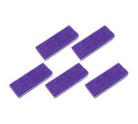 HEALEEP Lot de 5 Outils de Lime à Pieds pour Pédicure en Pu Lavables, Toucher Confortable, Couleur Pourpre, pour Éliminer la Peau Dure Callosités