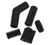 HEALEEP Lot de 5 Protège-sélecteurs de Moto en Caoutchouc Noir Antidérapants Installation Facile pour Levier de Vitesse Adaptés aux Terrains Difficiles