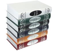 HEALEEP Lot de 6 Pièces Décoration de Faux Livre en Papier Couché pour Décoration de Chambre et Bibliothèque Style Rétro Couleur Aléatoire
