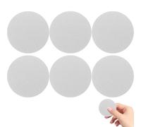 HEALEEP Lot de 6 Plaques Métalliques Magnétiques Rondes Argentées Adhésif Puissant, Autocollants Aimant pour Étui de Téléphone, Support Magnétique pour Téléphone Voiture, Accessoires