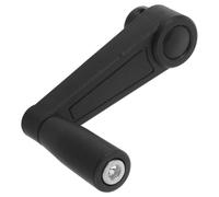 HEALEEP Manivelle Robuste Noire en Plastique avec Trou Rond de 10 Mm, Poignée Légère et Échange Rapide pour Générateurs et Applications Électriques Extérieures