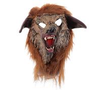 HEALEEP Masque de Loup Réaliste pour Halloween et Cosplay Costume Animal Effrayant pour Fête Masquée Adapté Adultes et Garçon Fille