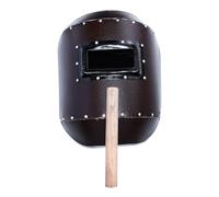 HEALEEP Masque Haute Portable Acier en Soudage Rouge et Structure de Bois Sécurisée Résistance Protection pour Lors du Soudage Manuel