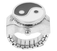 HEALEEP Montre à Bague Digitale en Métal Confortable et Décorative Design Unique, Montre à Doigt Mode pour Femme, Accessoire Bijou Élégant et Pratique
