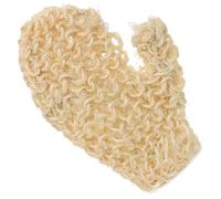 HEALEEP Moufles de Gommage Corporel Exfoliant en Chanvre Sisal Beige, Doux Peau, Multifonction, Bain Bain Quotidienne