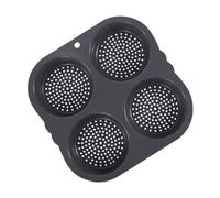 HEALEEP Moule Hamburger Silicone Rond à Compartiments Ustensile de Cuisson Antiadhésif pour Petits Pains Faits Maison et Toasts Artisanaux Indispensable pour Déjeuner Famille