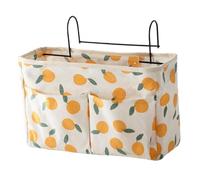 HEALEEP Organisateur De Rangement Suspendu Motif Citron, Pochette De Chevet Multifonction, en Tissu Résistant, Petit Format, pour Chambre D’élève Et Dortoir, à Suspendre sans Clou, Gain De Place