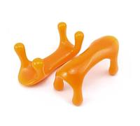 HEALEEP Outil de Massage en Résine Orange de Chien, Planche de Massage Nuque Colonne Vertébrale, Accessoires de Beauté pour Douleurs Chroniques et Maux de Tête
