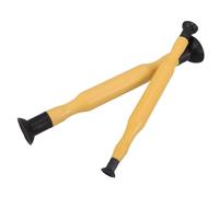 HEALEEP Outil de Meulage de Soupape pour Réparation Automobile et Meulage de Soupapes Moto 2pcs Ventouse Jaune , Design Compact en Plastique et Bois , Portable pour Voiture