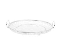 HEALEEP Panier Égouttoir en Acier Inoxydable Multifonction 30 CM Grille de Cuisson Vapeur Ronde Support pour Cuiseur Vapeur pour Fruits et Légumes Solide et Facile à Nettoyer
