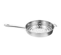 HEALEEP Passoire Acier Inoxydable à Grands Crépine Filtrante Plate Pour Friture Rapide Et Égouttage Ustensile La Cuisine Inox Indispensable Pour Préparation De Crevettes Et Fritures Maison