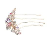 HEALEEP Peigne à Cheveux avec Strass Pince Décorative pour Chignon de Mariée Accessoire de Coiffure pour Femme