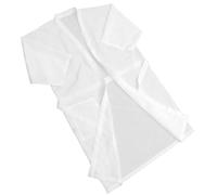 HEALEEP Peignoir de Coiffure Blanc à Pois en Relief Cape de Teinture Capillaire Légère et Respirante pour Adultes Vêtement de Salon de Coiffure Protection Optimale pour Coupe et Soin