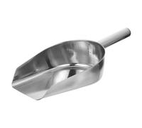 HEALEEP Pelle à Glace en Acier Inoxydable Argentée Réutilisable Surface Polie Lisse, pour Congélateur et Seau à Glace, Réduit la Fatigue des Mains