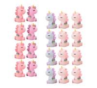 HEALEEP Pendentifs 20pcs Licorne Porte-clés en Caoutchouc Souple Accessoires Décoratifs Créatifs et Solides Couleur Aléatoire pour Garçon et Filles , pour Fêtes D’hiver