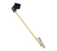 HEALEEP Pince de Microphone Pratique Clip Circulaire Compatible Micro 2,5-3,5cm pour Saxophone en Abs et Alliage D'aluminium et Support pour Karaoké Pied de Microphone