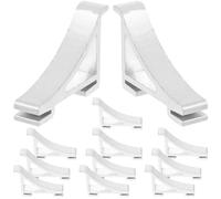 HEALEEP Pince de Support pour Étagère de Congélateur 12 Crochets Métalliques Grand Crochet Aluminium pour Rangement Frigo Congélateur et Bac pour Réfrigérateur