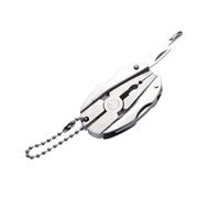 HEALEEP Pince Réglable Multifonction Compacte en Acier Inoxydable, Mini Outils de Poche Pliants pour Usage Extérieur et Quotidien, Pratique et Solide