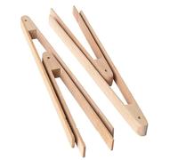 HEALEEP Pinces à Grille en Hêtre Légères Design Ergonomique, pour Griller et Servir Buffet, Accessoire Pratique pour Barbecue et Cuisson