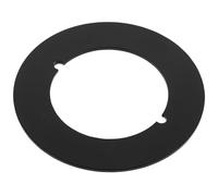 HEALEEP Plaque de Réparation Porte de Chambre en Acier Inoxydable Épais, Renfort de Serrure sans Perçage, Fixation Sphérique, Cache-poignée Noir, Kit 1 Pièce, Sécurité et Blocage