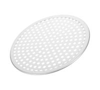 HEALEEP Plaque Ronde Aluminium Perforée Plaque de Cuisson Réutilisable pour Pizza Gâteau et Matériau Chaleur Conception Pratique et