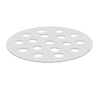 HEALEEP Plaque Ronde de Cuisson au Charbon en Fer pour Barbecue 155 Mm | Gris Argenté, Séparation du Bac à Charbon, Usage Camping et Réunions Familiales