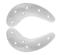 HEALEEP Plaques Métalliques de Réparation Talons Chaussures Homme, 1 Paire en Fer Demi-lune, Coussinets Antidérapants pour Bottes et Chaussures, Semelles de Rechange Résistantes