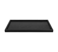 HEALEEP Plateau de Fromage Plateau Rectangulaire en Bois 35X24 CM Noir pour Hôtels Cafés et Restauration