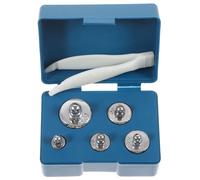 HEALEEP Poids D'étalonnage de Précision en Acier Plaqué Chrome 100 G avec Pince, Kit Calibrage Électronique pour Balance Numérique, Usage Laboratoire et Industriel, M2 Standard