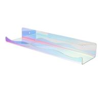 HEALEEP Présentoir à Disques Mural en Acrylique Coloré, Support Flottant Élégant pour Organiser Cosmétiques et Albums, pour Décoration Murale de Chambre
