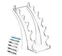 HEALEEP Présentoir Stylo Acrylique Transparent Support de Bureau Organisateur Rangement Crayons pour et Vendeurs