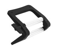 HEALEEP Presse-tube Dentifrice en Alliage D'aluminium Noir, Grand Format, Rouleau de Compression Multifonctionnel pour Teinture Capillaire, Crème et Lotion, Accessoire Pratique pour Salon