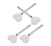 HEALEEP Presse-tubes de Dentifrice en Alliage de Zinc 4 Pièces Forme Cœur, Distributeurs Manuels pour Tubes Cosmétiques et Salle de Bain, Accessoires pour Dosage Précis et Économie