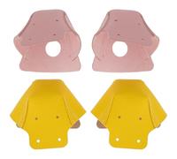 HEALEEP Protège-Orteils en Cuir Effet Cuir Grainé pour Patins à roulettes, Lot de 2 Paires, Manchon de Protection Antichoc et Anti-Friction, Accessoires pour Rollers Adultes et Garçon
