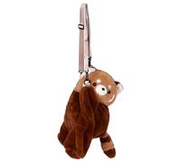 HEALEEP Sac à Dos Panda Roux Peluche Bandoulière Sac Peluche Mignon Tout Doux pour Activités de Plein Air