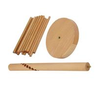 HEALEEP Séchoir à Pâtes Étagère de Séchage Beige Robuste en Bois Design Polyvalent Support Simple et Moderne Maison Restaurant pour Pâtes Fraîches