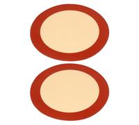 HEALEEP Set de 2 Tapis de Cuisson Silicone Ronds 20 CM Antiadhésifs Isolants Thermiques pour Micro-Ondes et Friteuse à Air Lavables pour Pâtisserie et Accessoires la Cuisine