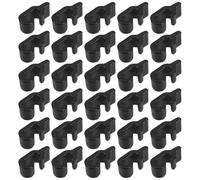 HEALEEP Set de Clips de Verrouillage Noirs en Plastique Lot de 40 Fermoirs Robustes et Compacts pour Cages D'animaux pour Grilles et Enclos à Lapins