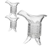 HEALEEP Set de Verres à Vin Vintage Style Chinois de Tasses à Whisky et Carafon Verre Résistant Décoratif et Pratique pour et Cadeau Familial