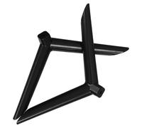HEALEEP Socle de Télévision en Plastique Noir, Support Stable à Trou Unique, Installation Facile pour Salon et Salle de Conférence, 1 Paire