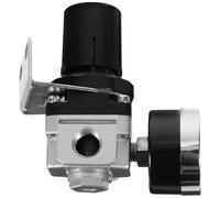 HEALEEP Soupape de Régulation de Pression Pneumatique pour Compresseur D'air avec Manomètre, Installation Facile et Structure Simple pour Équipements Pneumatiques Industriels